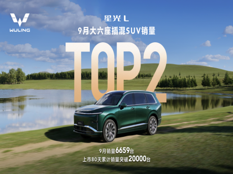 上市80天破2万台，星光L斩获9月大六座插